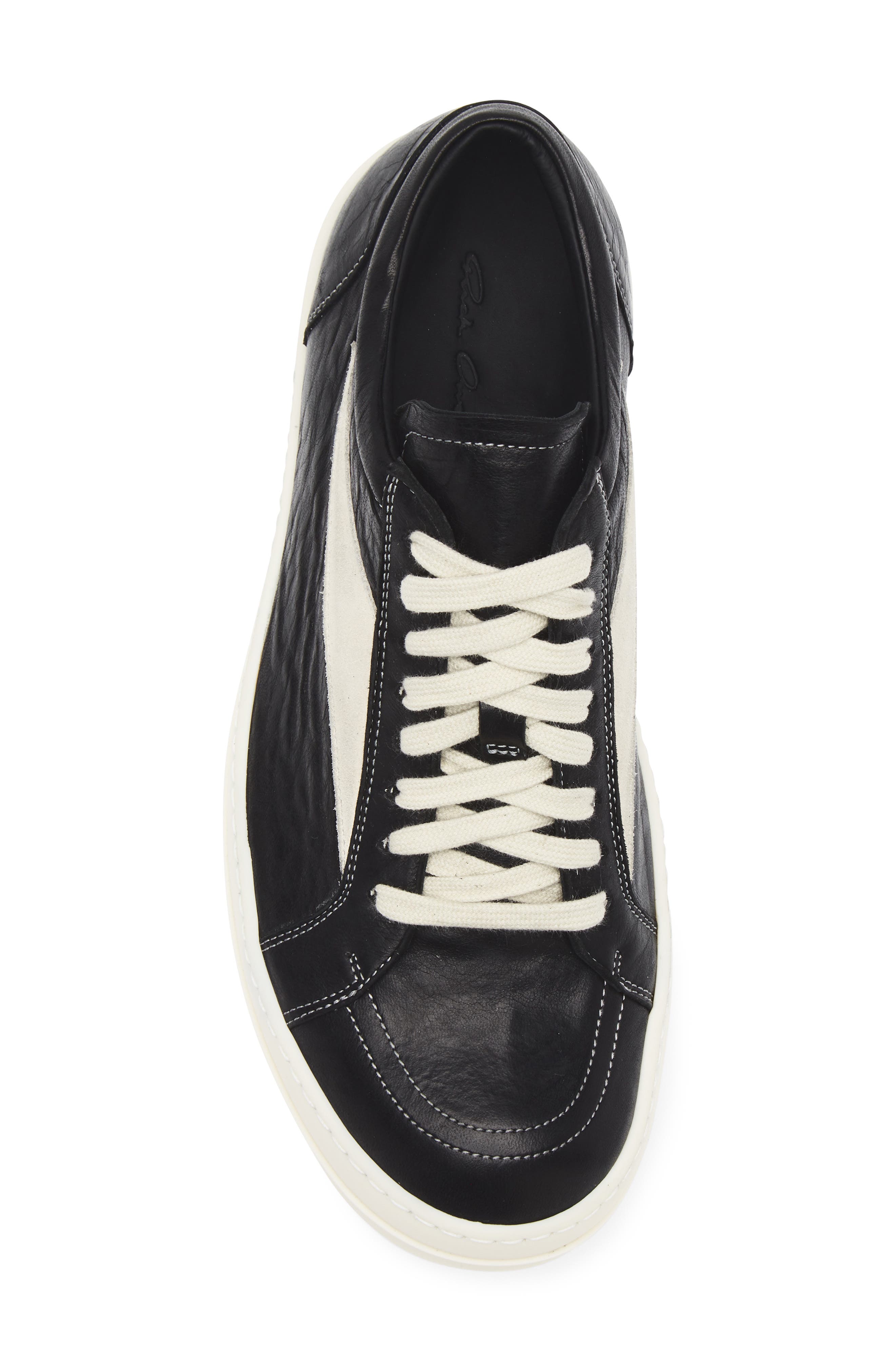 Rick Owens Vintage Sneaks Sneaker, Alternate, color, Black/ Milk/ Milk