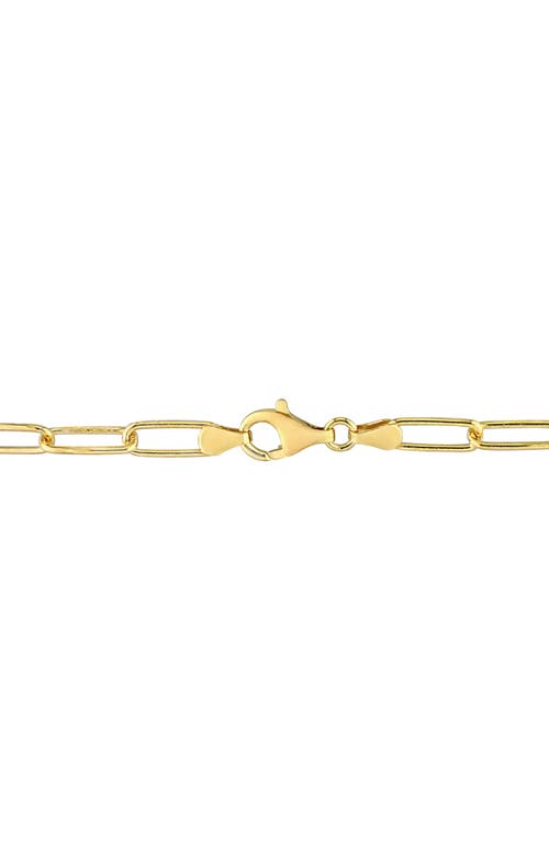 Delmar Polished Paper Clip Chain Bracelet In Gold