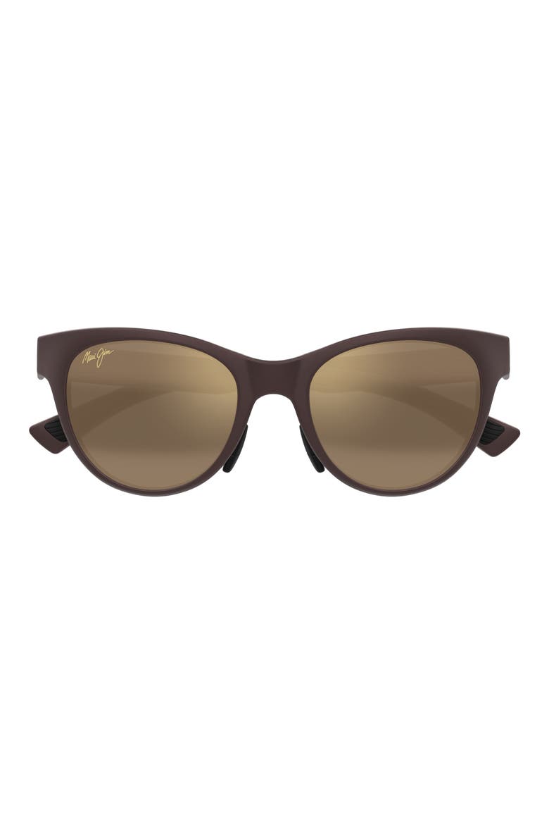 Hulahe 52mm PolarizedPlus2® Wrap Sunglasses, Main, color, BROWN