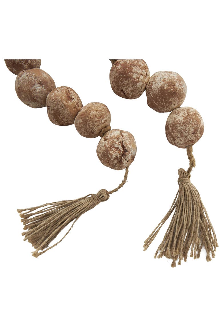 Ceramic & Tassel Garland, Alternate, color, BROWN