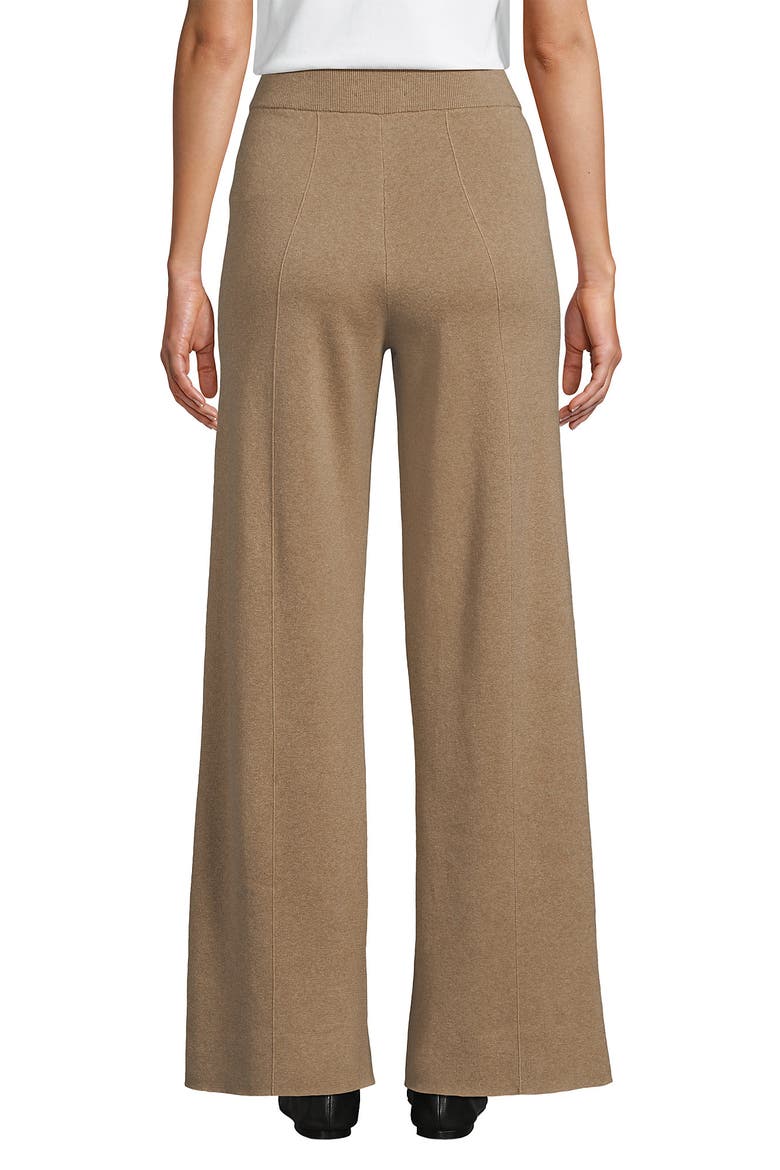 Fine Gauge Cotton Sweater Pants, Alternate, color, Vicuna Heather