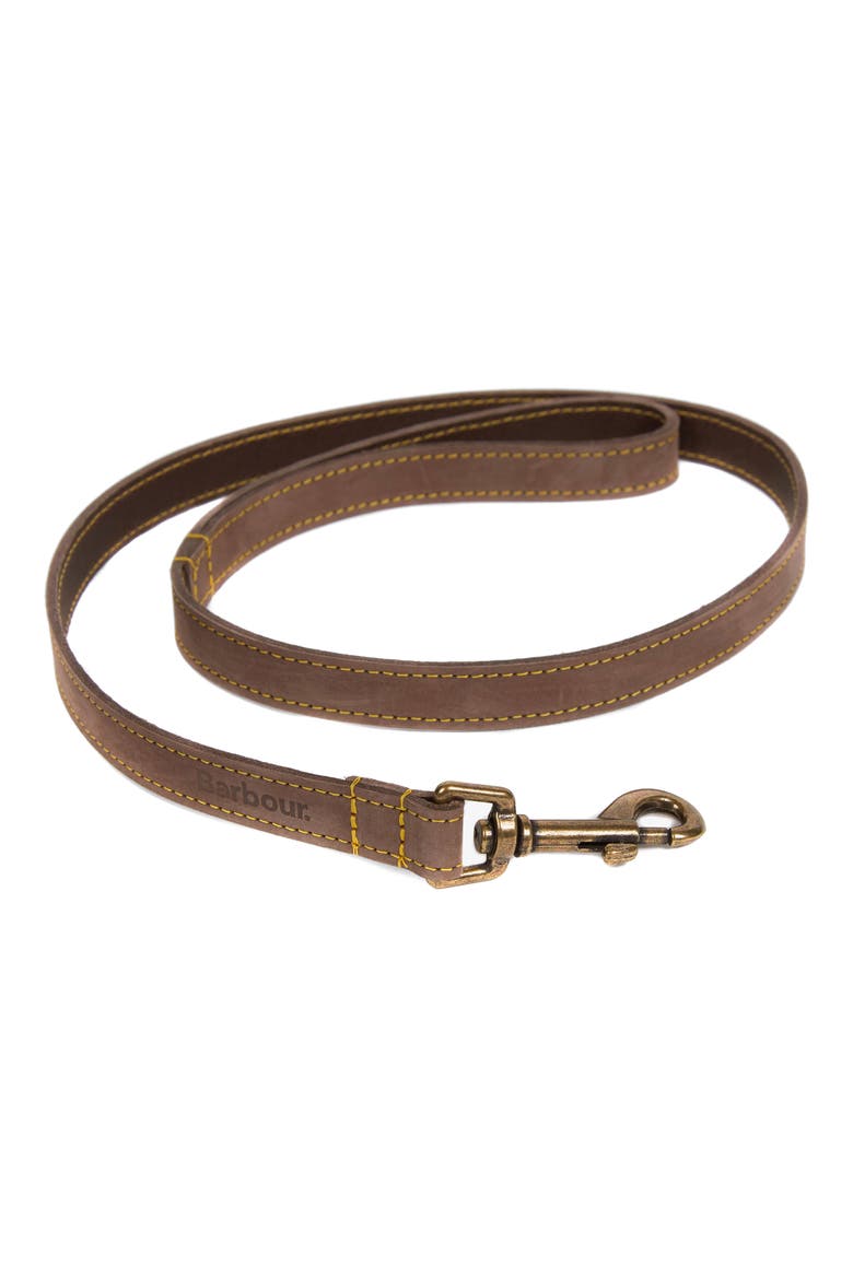 Leather Dog Leash, Main, color, CLASSIC TARTAN