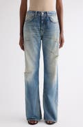 Acne Studios 2021 Daybreak Distressed Wige Leg Jeans