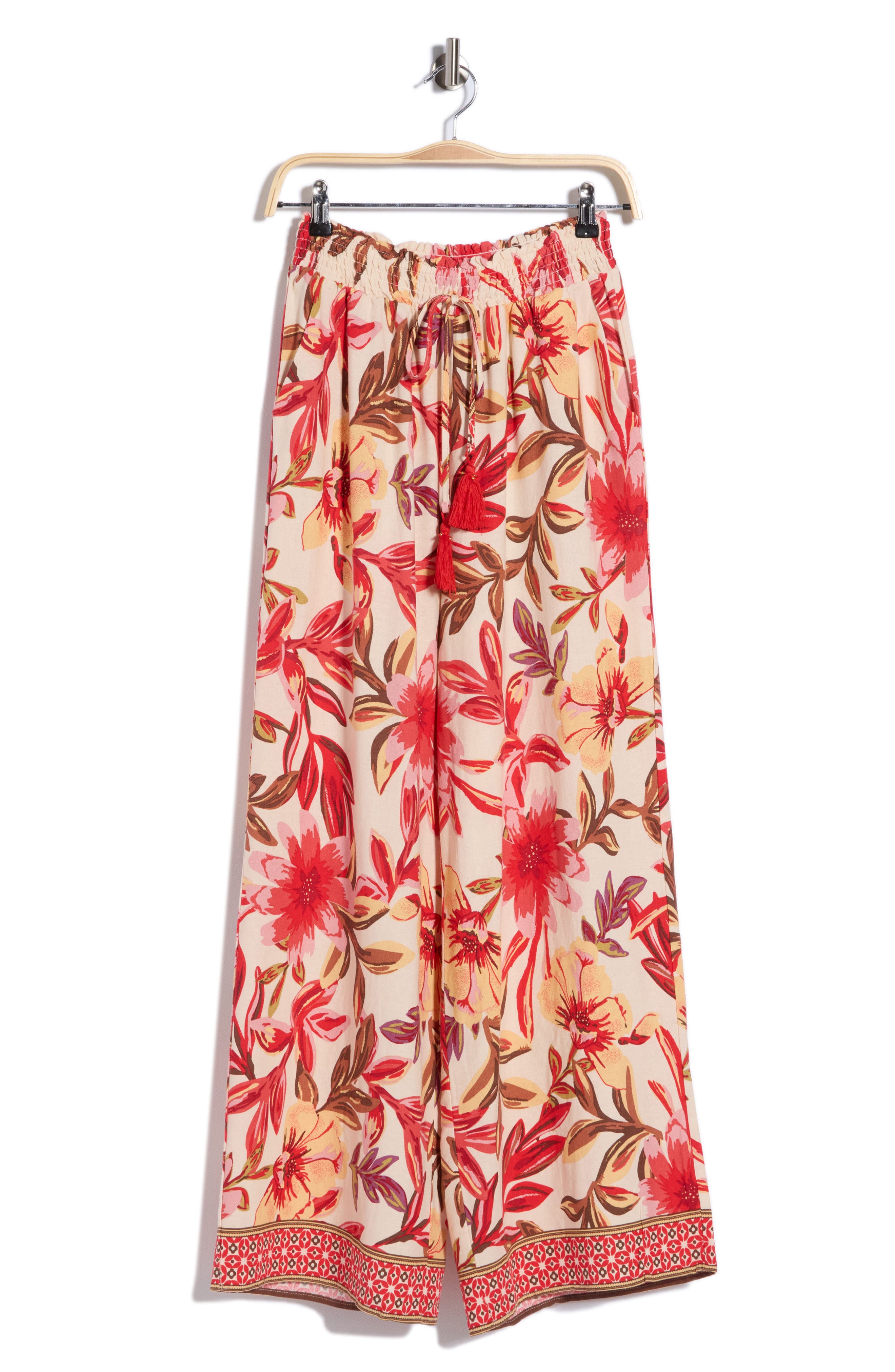 Ellen Tracy Floral Wide Leg Pants