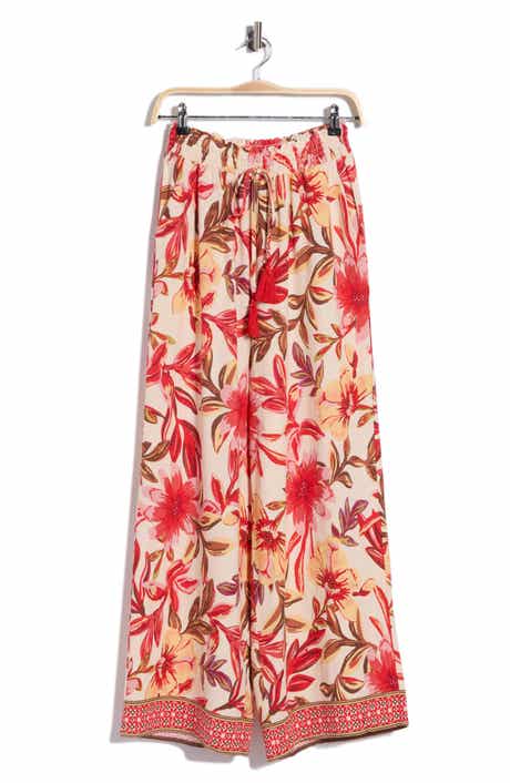 Ellen Tracy Floral Wide Leg Pants