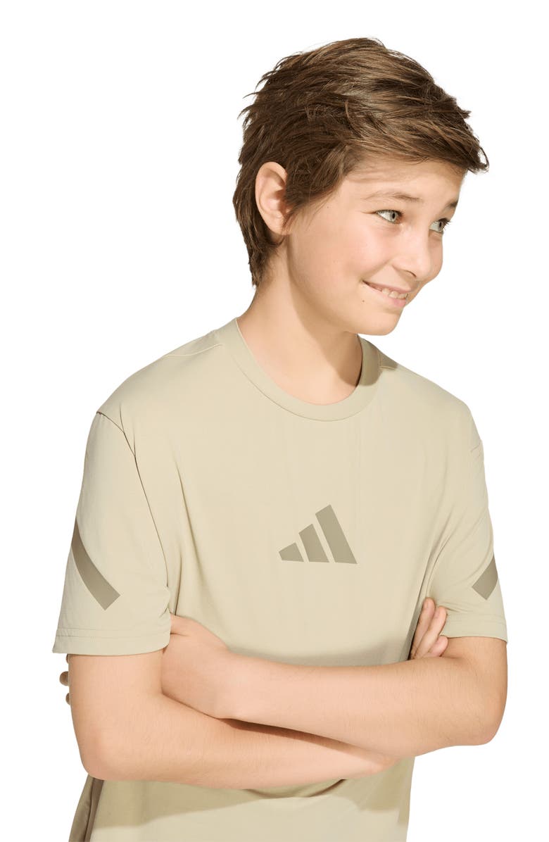 adidas Originals Kids' Z.N.E Stretch T-Shirt, Alternate, color, Wonder Cargo/ Clay