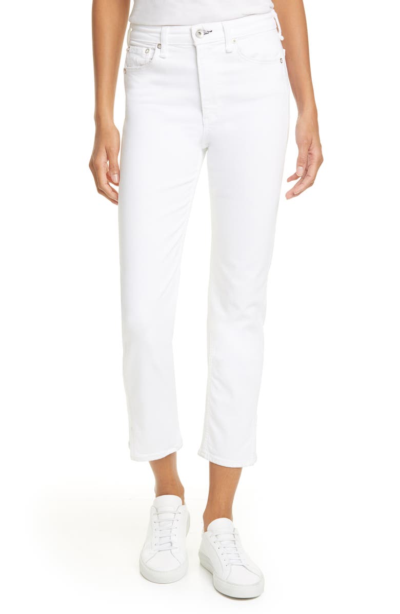 rag & bone Nina High Waist Ankle Cigarette Jeans, Main, color, 