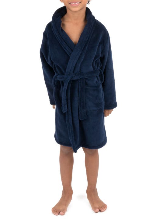 Kids Fleece Robe, Shawl Collar, Solid Colors