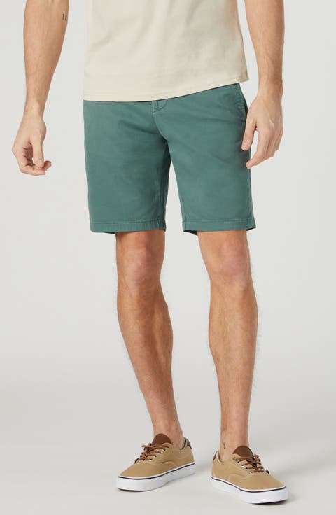 Simon Flat Front Twill Shorts