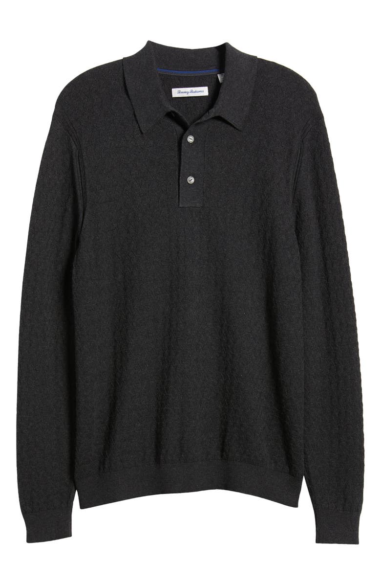 Tommy Bahama Capital Long Sleeve Cotton & Cashmere Polo Sweater, Alternate, color,