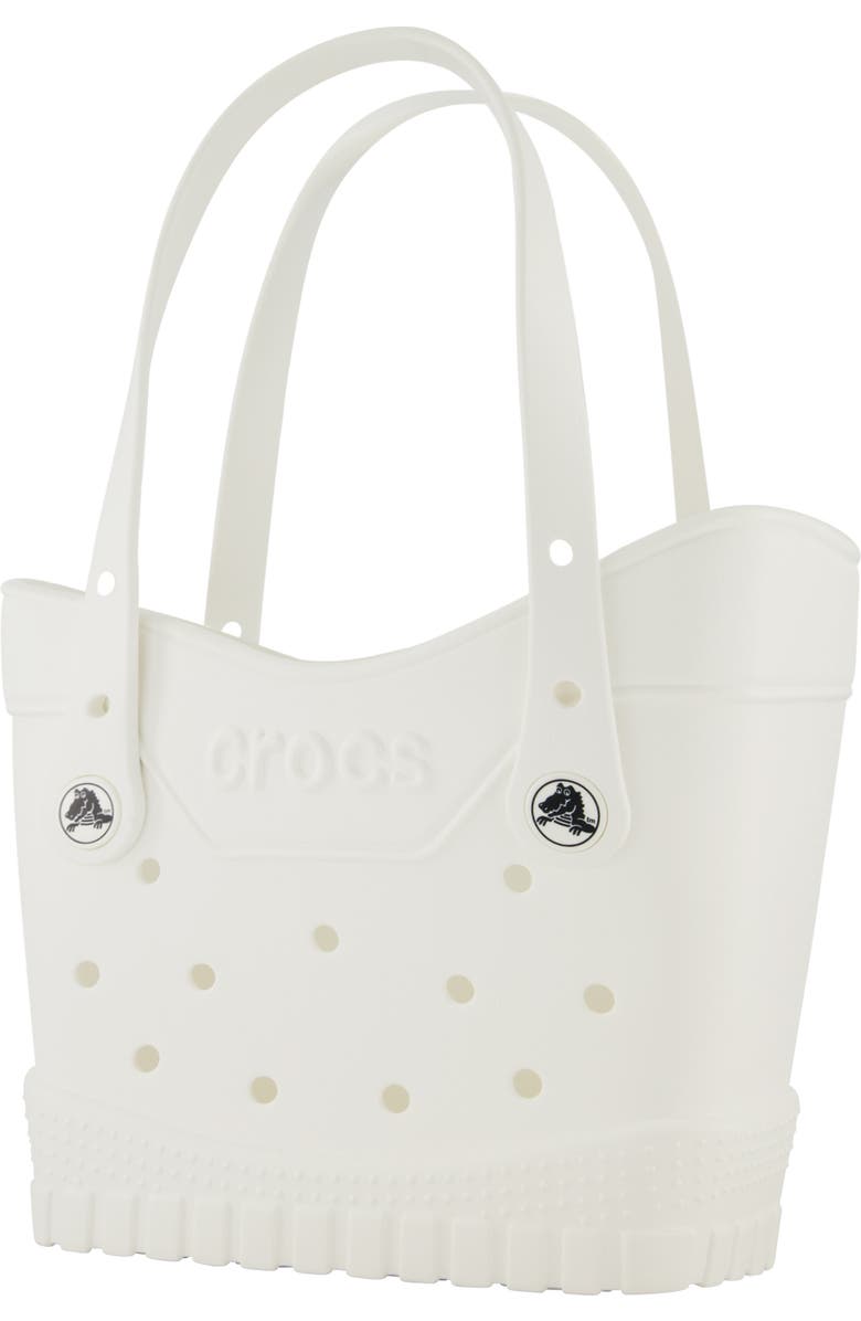 CROCS Small Classic Tote, Alternate, color, White
