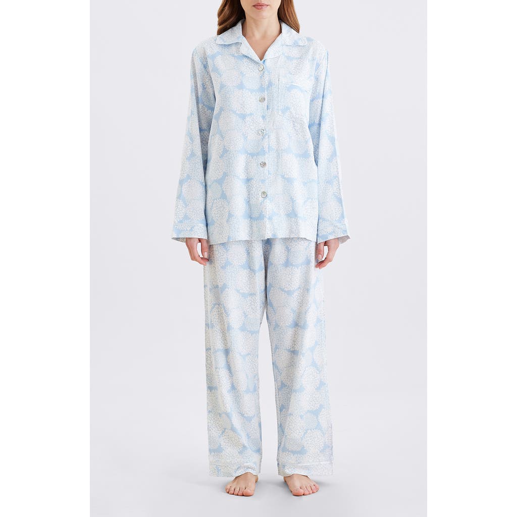 Papinelle Snowball Cosy Cotton Blend Pajamas In Blue