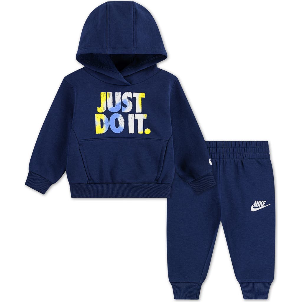 Nike Kids' Sportswear Hoodie & Joggers Set In Gold