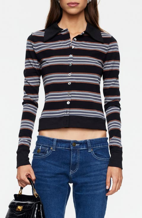 Bada Bing Stripe Jersey Cotton Sweater
