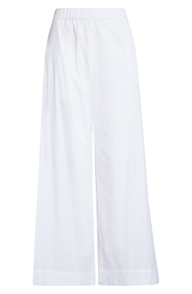 Max Mara Wide Leg Pull-On Pants, Main, color, Optical White