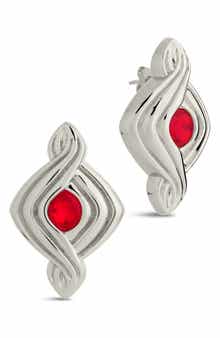 Sterling Forever Danish Cubic Zirconia Drop Earrings