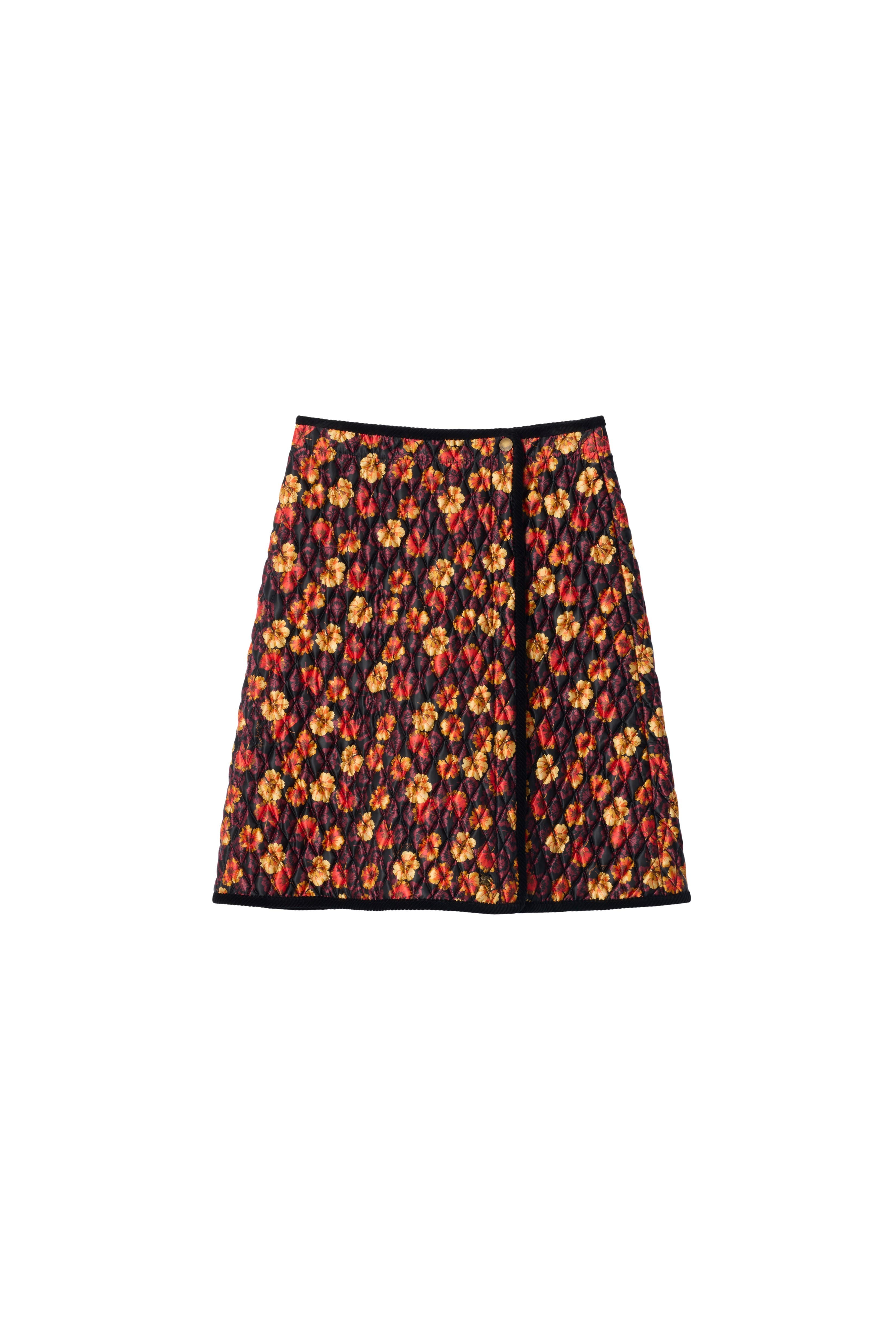 Geranium Leaf Quilted Nylon Skirt - image 2