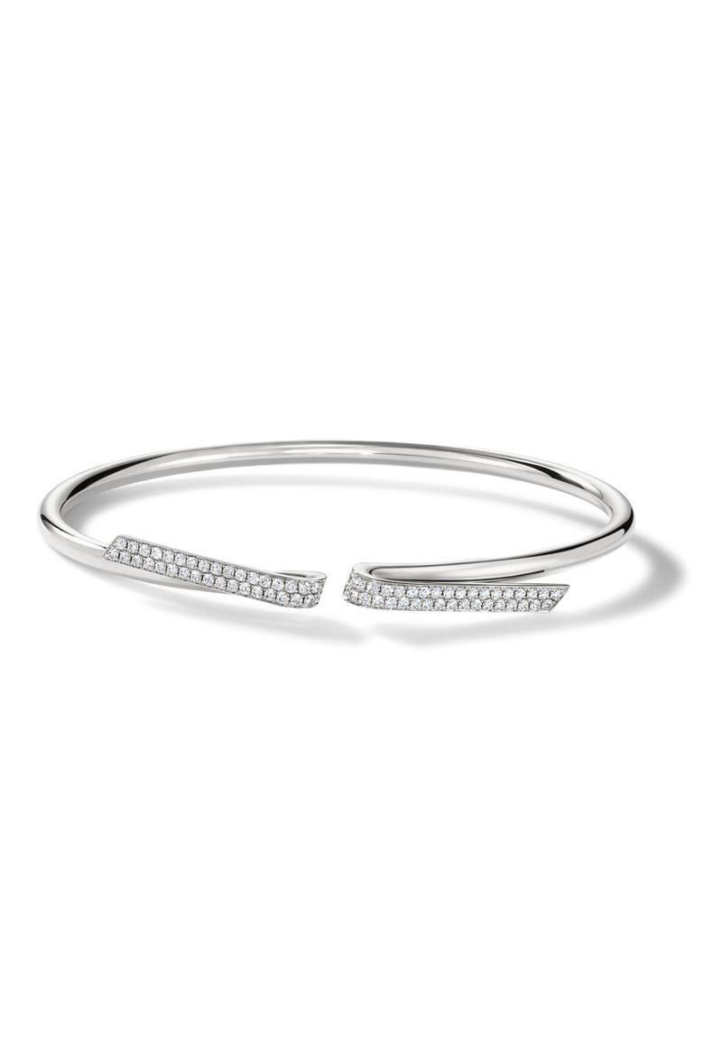INSIDE/OUT 18K Gold Diamond Flexi Bangle, 0.50ct., Main, color, WHITE GOLD