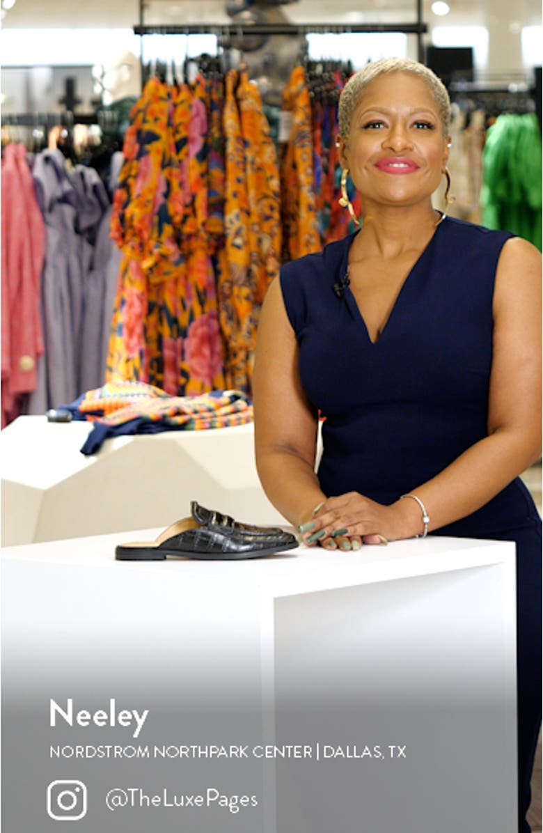 Flyta Croc Embossed Mule, sales video thumbnail