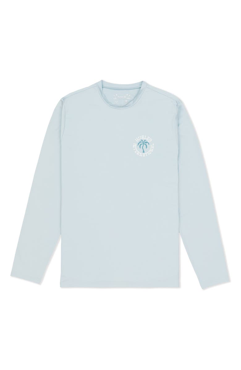 Hurley Hybrid Long Sleeve Graphic T-Shirt, Alternate, color, Iceland Heather