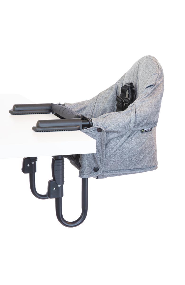 Guzzie and Guss Perch Portable Hook-On Baby Highchair - Compact, Travel-Friendly & Fits Most Tables, Main, color, Salt & Pepper