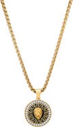 STEELTIME Men's Lion Medallion Pendant Necklace
