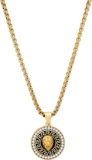 STEELTIME Men's Lion Medallion Pendant Necklace