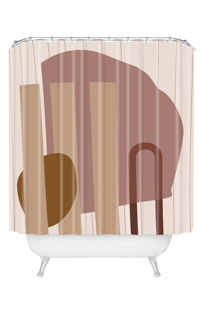 Deny Designs Shape Study Shower Curtain, Main, color, 