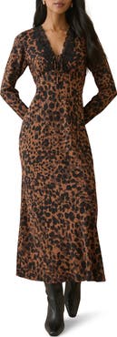 Nobody's Child Aida Long Sleeve Maxi Dress