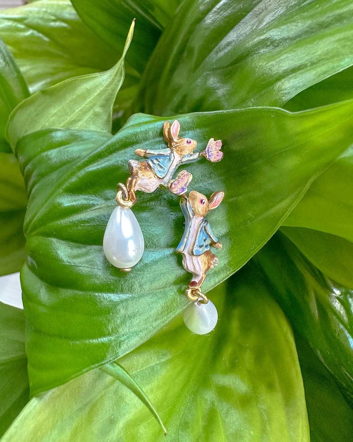 Fable England x Peter Rabbit Butterfly Pearl Drop Earrings (Women ...
