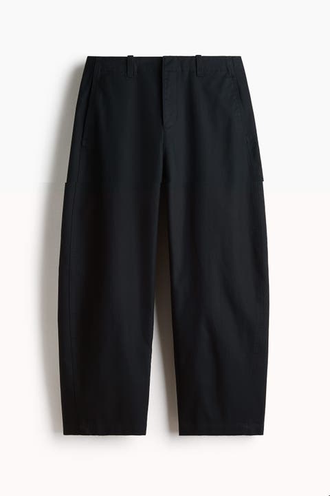 Loose-fit Barrel-leg Chinos