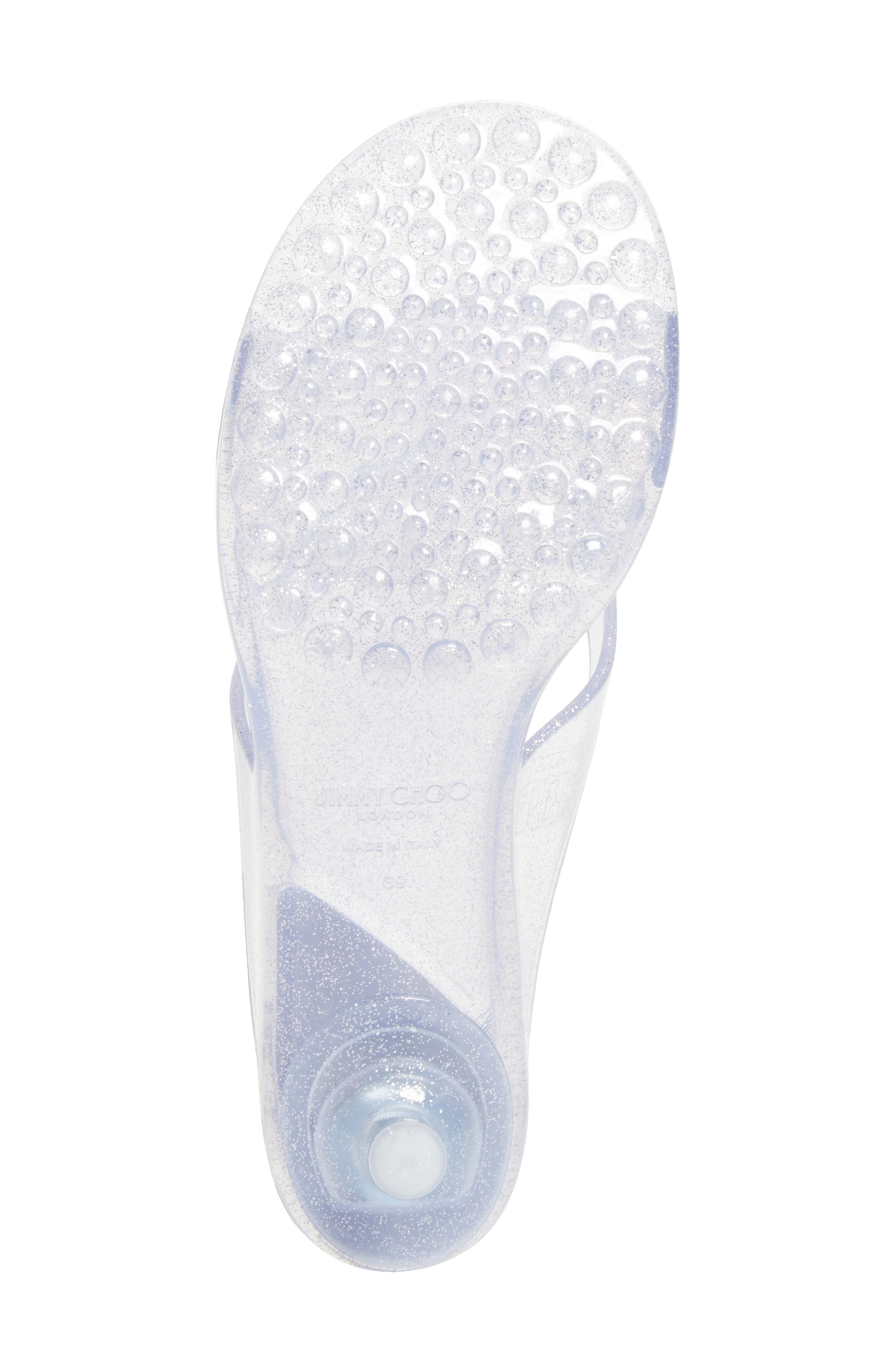 Jimmy Choo Jelly Drop Slide Sandal, Alternate, color, Silver