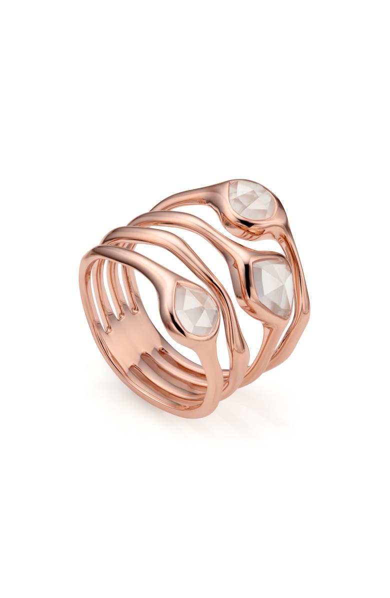 Monica Vinader Siren Cluster Cocktail Ring, Alternate, color,