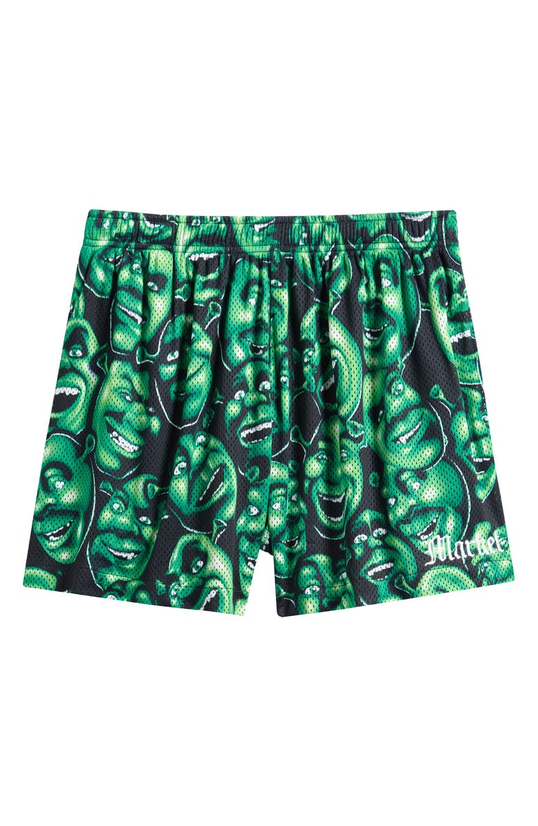 MARKET x Shrek<sup>™</sup> Print Mesh Shorts, Main, color, Green