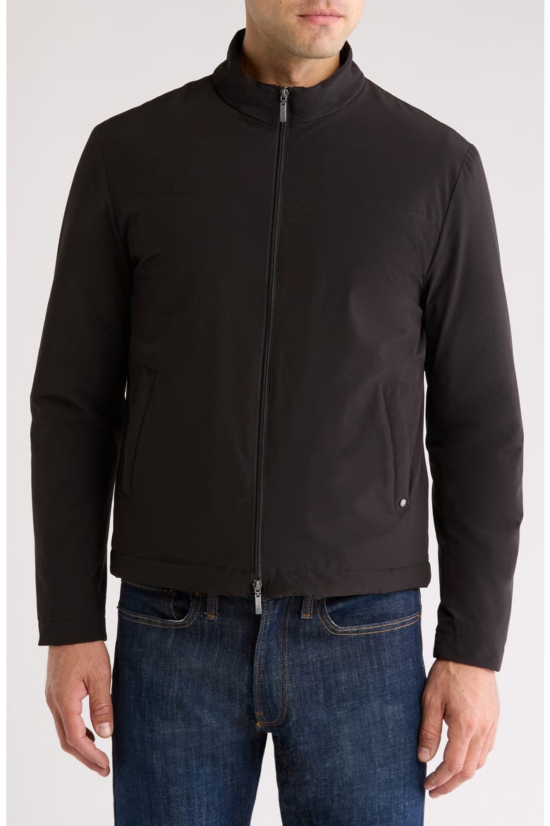 Burt Bomber Jacket, Alternate, color, BLACK