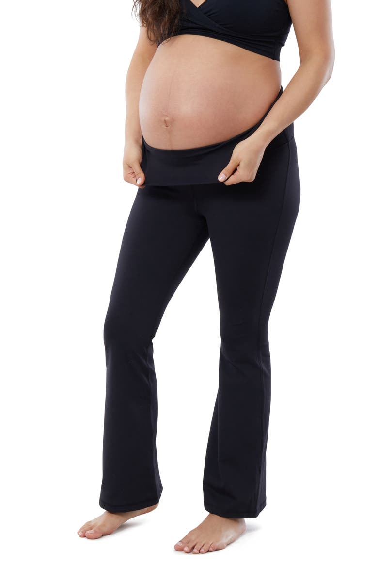 Yoga Maternity Pants, Alternate, color, BLACK