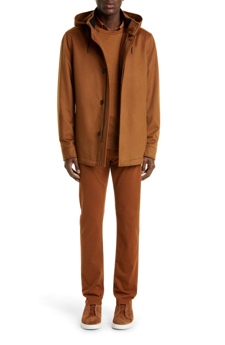 ZEGNA Elements Lite Cashmere Jacket, Alternate, color, Caramel