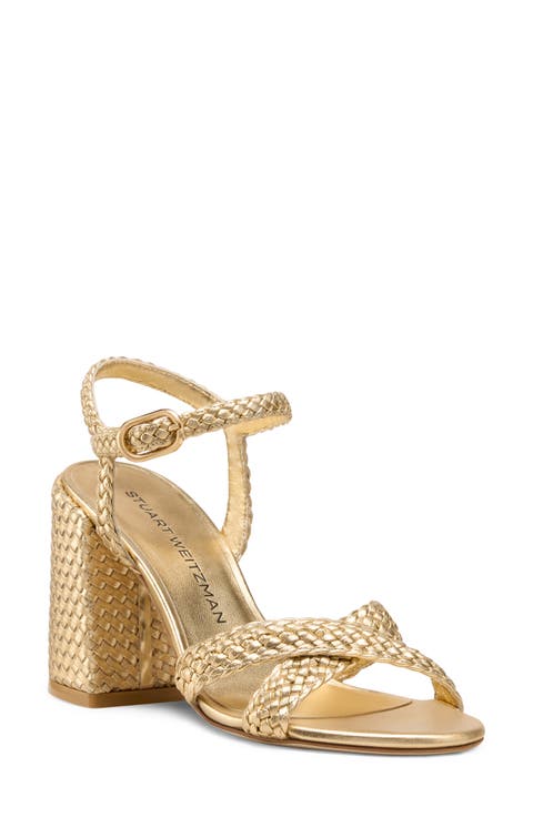 Alyssa Ankle Strap Woven Sandal (Women)