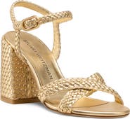 Stuart Weitzman Alyssa Ankle Strap Woven Sandal