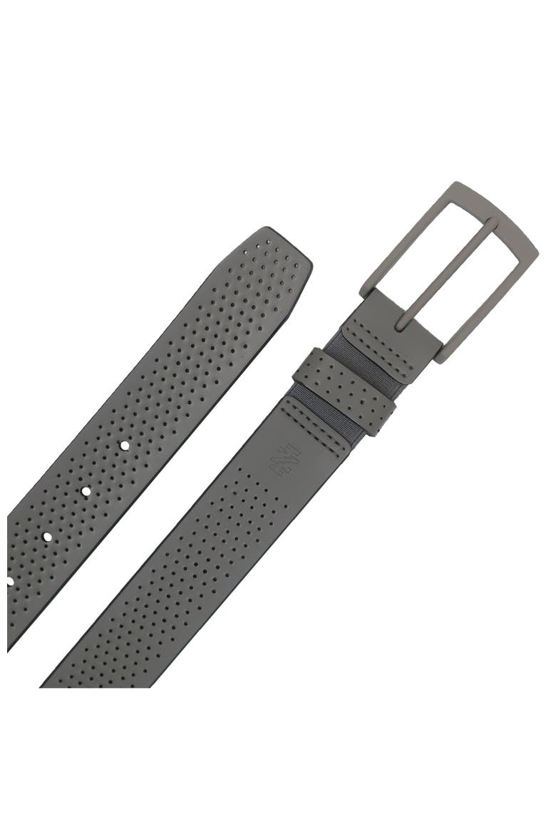 Comfort Stretch Perforated Leather Golf Belt, Alternate, color, Grey