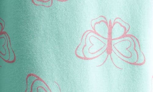 Tucker + Tate Kids' Cotton Wide Leg Pants In Green Yucca Simple Butterflies