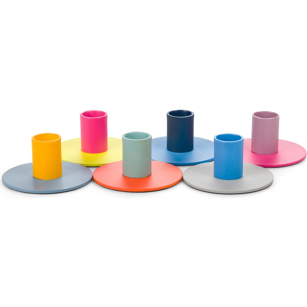 BRITISH COLOUR STANDARD BRITISH COLOUR STANDARD SET OF 6 SMALL TWO-TONE CANDLEHOLDERS