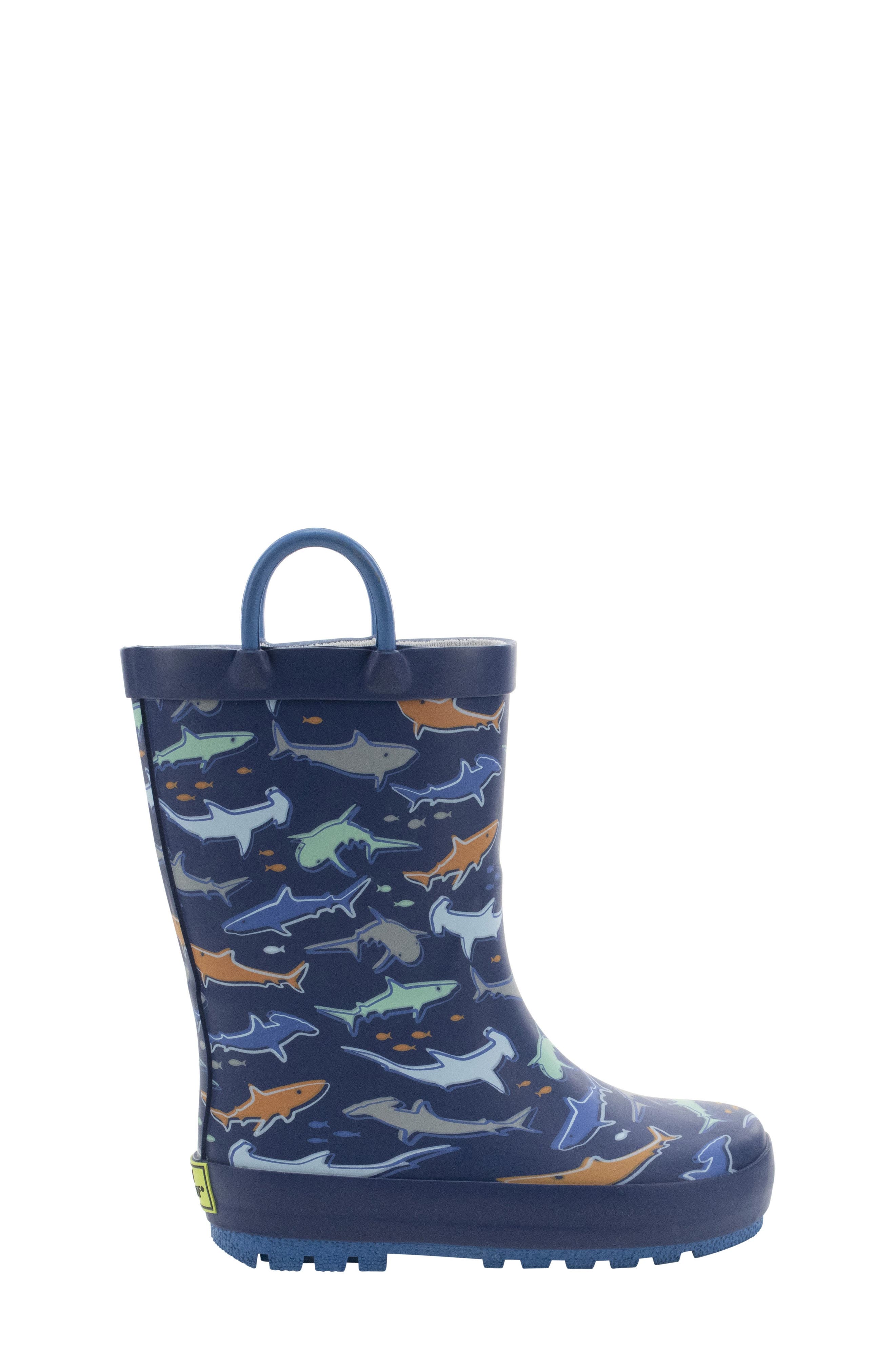 Kids' Shark Bait Rain Boot, Alternate, color, NAVY