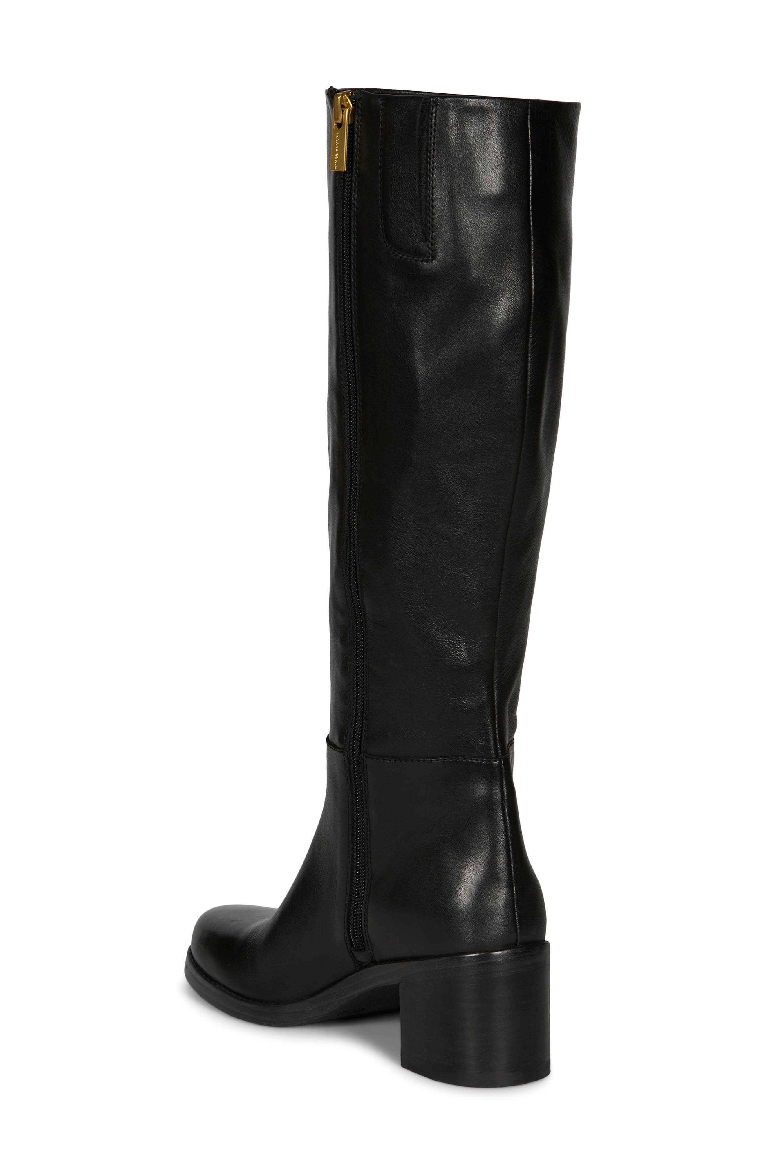 Alesa Knee High Boot, Alternate, color, BLACK