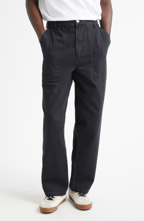 Regular Fit Patch Pocket Cotton Twill Pants