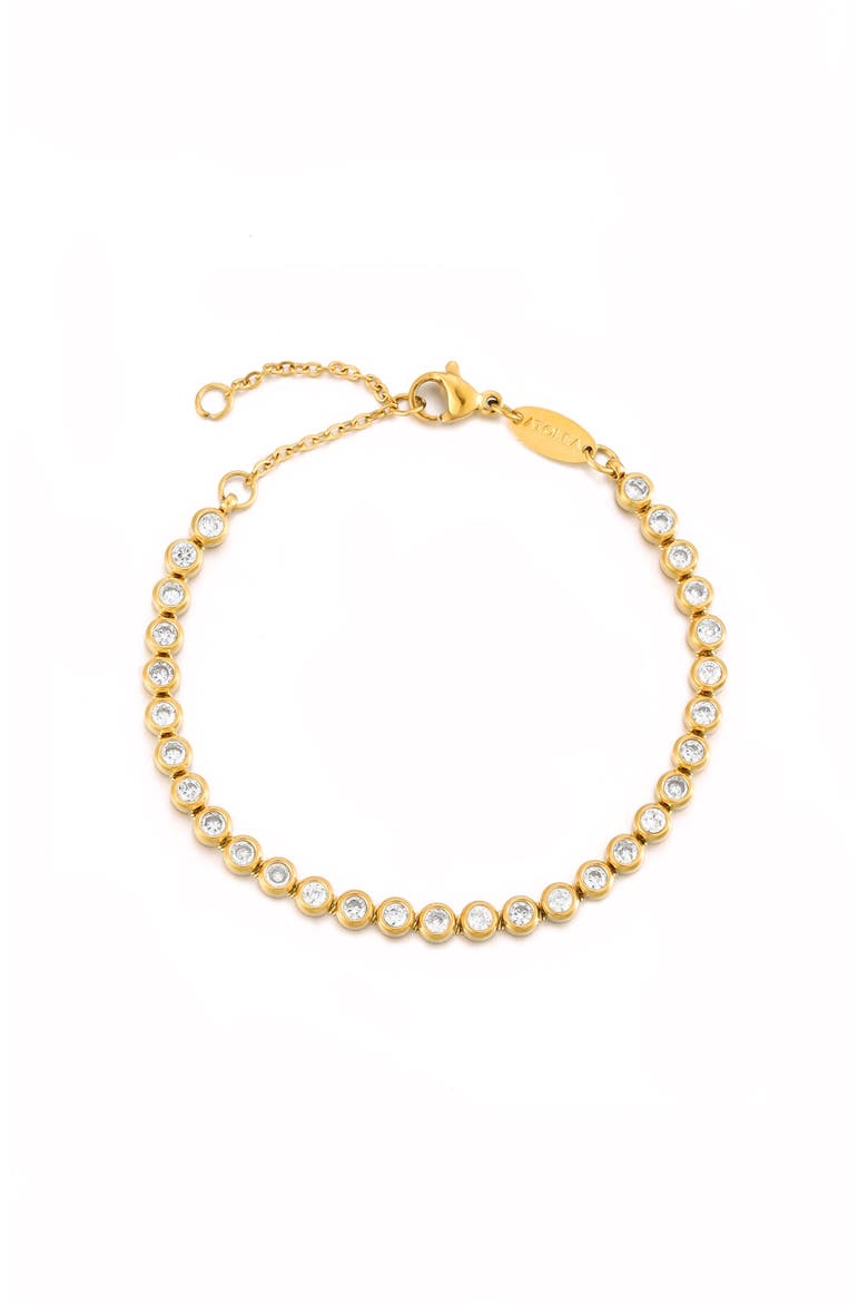 Tennis Bracelet, Main, color, Gold
