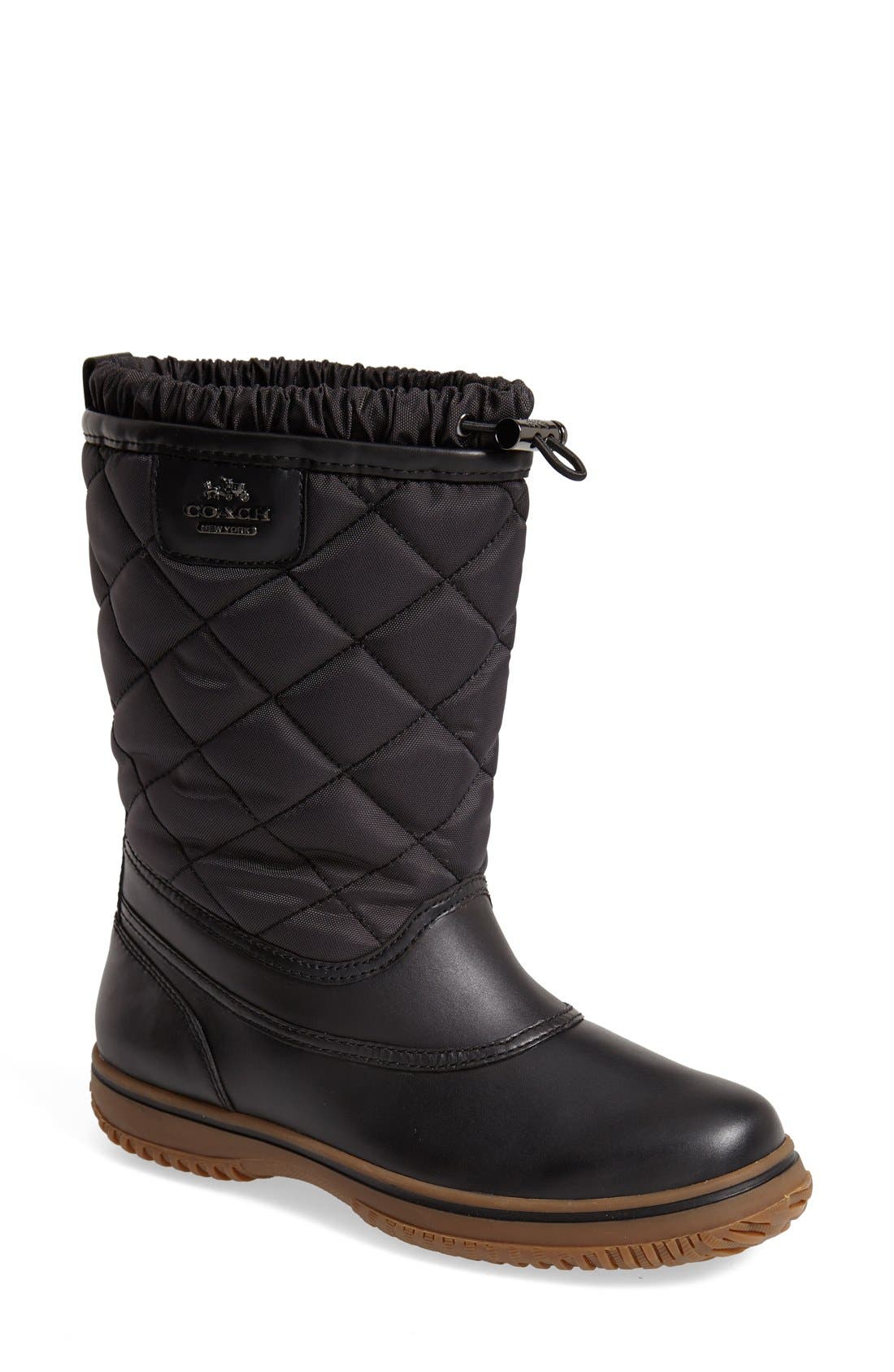 'Samara' Boot, Main, color, BLACK/ BLACK