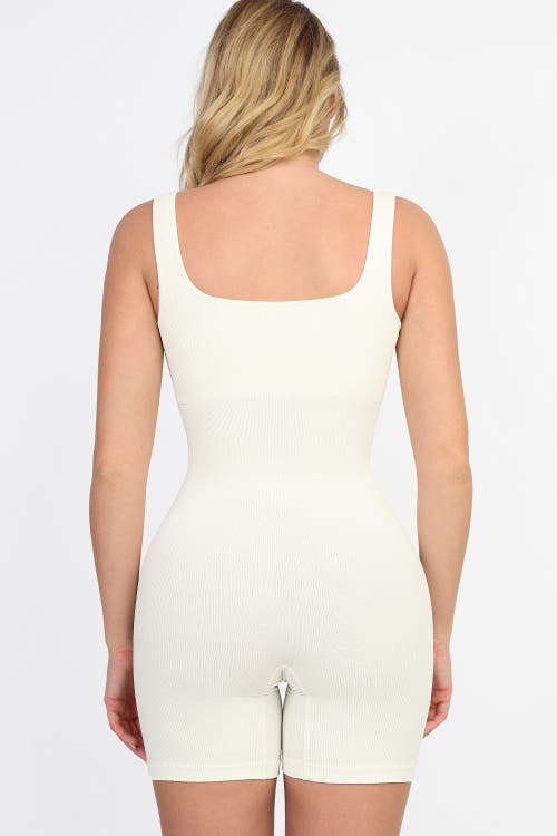 Popilush Shapewear Seamless Square Neck Smoothing Sport Romper