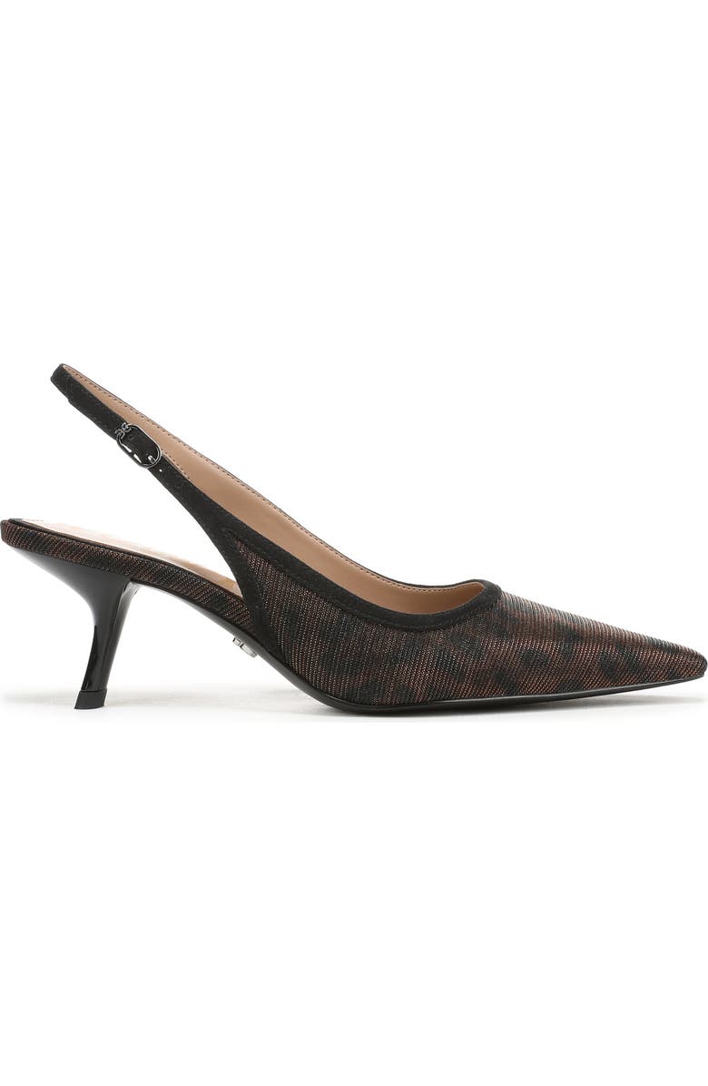 Sam Edelman Bianka Slingback Mesh Pointed Toe Pump, Alternate, color, Gilded Brown