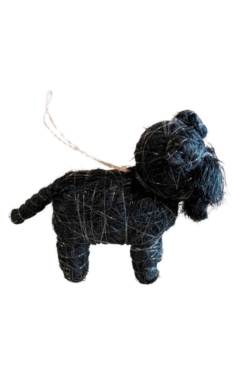LIKHA Schnauzer Handwoven Ornament, Alternate, color, Black